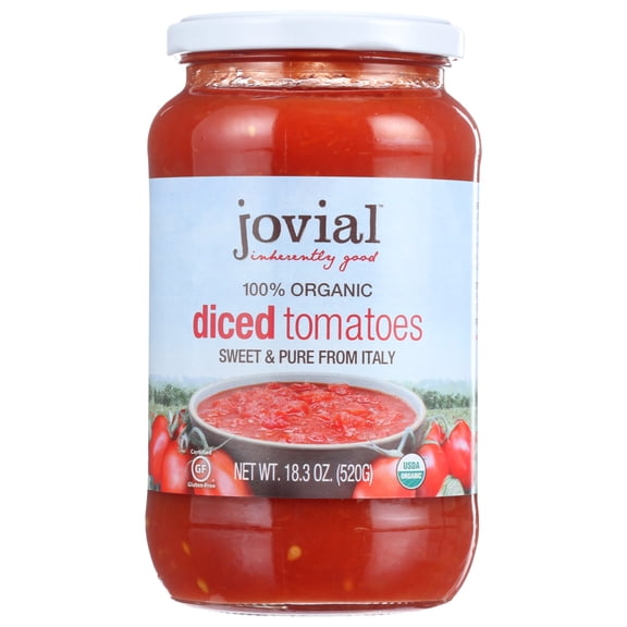 Jovial Organic Diced Tomatoes -- 18.3 Ounce