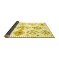 thumbnail image 2 of Ahgly Company Indoor Rectangle Solid Yellow Modern Area Rugs, 4' x 6', 2 of 4