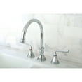 thumbnail image 2 of Kingston Brass KS2791ZLLS Silver Sage Double-Handle 3-Hole Widespread Kitchen Faucet in Polished Chrome, 2 of 7