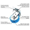 thumbnail image 3 of Placa giratoria de poliuretano azul Caster Wheels Online Best Service, paquete de 8, 3 of 8