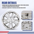 thumbnail image 5 of (Set of 4)15 inch Hubcaps for Toyota Prius/Prime 2016-2022,Wheel Rim Hub Cap Replacement Corolla Hybrid 2020-2024,ABS+PC Material,Chrome, 5 of 7