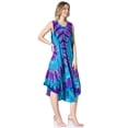 thumbnail image 4 of Sakkas Neja Women's Casual Maxi Summer Sleeveless Loose Fit Tie Dye Tank Dress - 17009-C5 - One Size Regular, 4 of 5