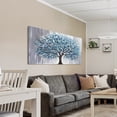 thumbnail image 3 of Oversized Tree and Life Paintings, Large Canvas Wall Art for Living Room Bedroom Decor, Abstract Landscape Artwork Nature Pictures Prints for Office Home 40x20", 3 of 4
