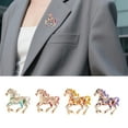 thumbnail image 2 of Sturdy Craftsmanship Horse Brooch Alloy Jewelry With Smooth Surfaces for Party Outfits, 2 of 8