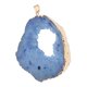 thumbnail image 3 of Rebanadas de ágata Piedras Preciosas de Colgantes Collar de Bricolaje Pendientes Decoración Del Hogar Azul Baoblaze Rebanadas de colgante de ágata, 3 of 8