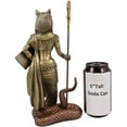 thumbnail image 5 of Ebros 11"H Egyptian Bastet Cat With Snake Holding Spear & Shield Statue 11"H, 5 of 7