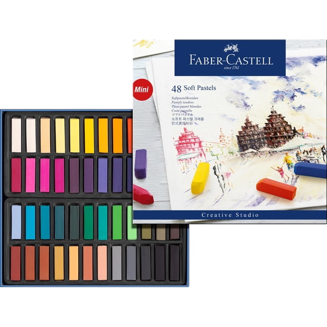 Crayones de Pastel Suave Faber-Castell FC128248, 48 Colores