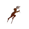 thumbnail image 1 of Craft Iron Children Silhouette Garden Pation In-Ground Statues Boy, 1 of 9