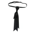 thumbnail image 3 of Cravate pour Hommes Pré-Nouée, Cravate Fine Pré-Nouée pour Femmes, Nœud Papillon Ajustable, Cravate Pré-Nouée, Cravate pour Robe Formelle Smoking Spectacle Filles Garçons Noir Coin Concave, 3 of 8