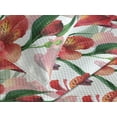 thumbnail image 3 of Ambesonne Flowers Quilted Coverlet 3 Pcs, Peruvian Lily Ornament Art, King Size, Dark Coral and Green, 3 of 4