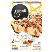 Edwards Singles Desserts Frozen Turtle Pie Slices, 5.41 oz 2 Pack
