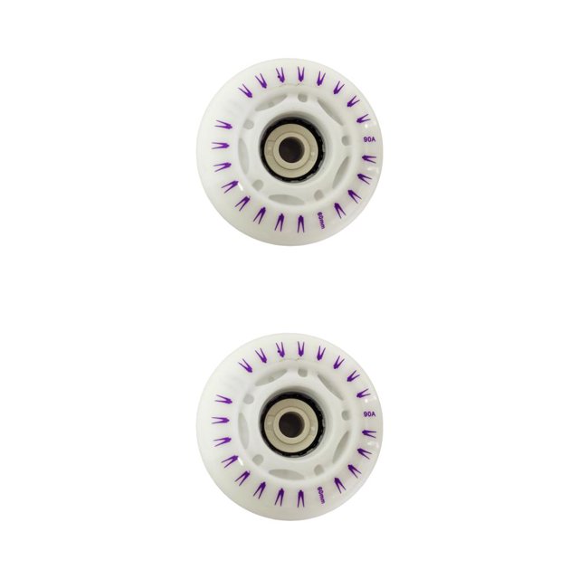 Yuarrent Paquete de 4 ruedas para patines, ruedas antideslizantes para patinaje, rueda colorida, accesorio de Kit luminoso para estudiantes profesionales 60 mm 2piezas Yuarrent CBP504339
