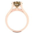 thumbnail image 4 of Clara Pucci 18K Rose Gold 3.39 Simulated Champagne Engraveable Engagement Ring + Wedding Band Set, 4 of 7