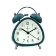 thumbnail image 1 of Bewildely Reloj despertador ruidoso para dormitorio con función de luz nocturna campana de metal con pilas Electrodomésticos verde oscuro, 1 of 6