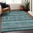thumbnail image 6 of Addison Rugs Mayfield Washable Transitional Southwest Teal Rectangle Rug, 5' x 7'6", 6 of 6