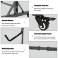 thumbnail image 3 of Bonnlo Kayak Stand Freestanding, Storage Rack for Two-Kayak, Canoe, Boat, Paddle Board, SUP, Surfboard for Indoor Outdoor Garage, Shed, Dock with Lockable Wheels Heavy Duty Holder, 3 of 5
