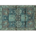 thumbnail image 1 of Ahgly Company Indoor Rectangle Persian Light Blue Traditional Area Rugs, 2' x 5', 1 of 4