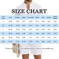 thumbnail image 3 of Domuza Men's Linen 2 Pieces Set Casual Henley Short Sleeve Button Up Tshirts and Shorts with Pockets 2026 New Fashion Beach Vacation Set Navy XL, 3 of 4