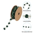 thumbnail image 4 of Unique Bargains 3Yard Pom Pom Wire Ribbon,  Mini Ball String Trim Ribbon with Gold Tinsel, Dark Green, 4 of 6