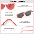 thumbnail image 4 of 2 Pack Kids Sunglasses Polarized UV Protection Sunglasses Flexible Glasses Shades Toddler Sun Glasses for Boys Girls Age 3-10 Years, 4 of 7