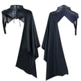 thumbnail image 2 of Dadaria Shawl Wrap Women Grim Cape Halloween Party Hooded Cape Medieval Retro Cloak For Men And Women Black L,Women Men, 2 of 6
