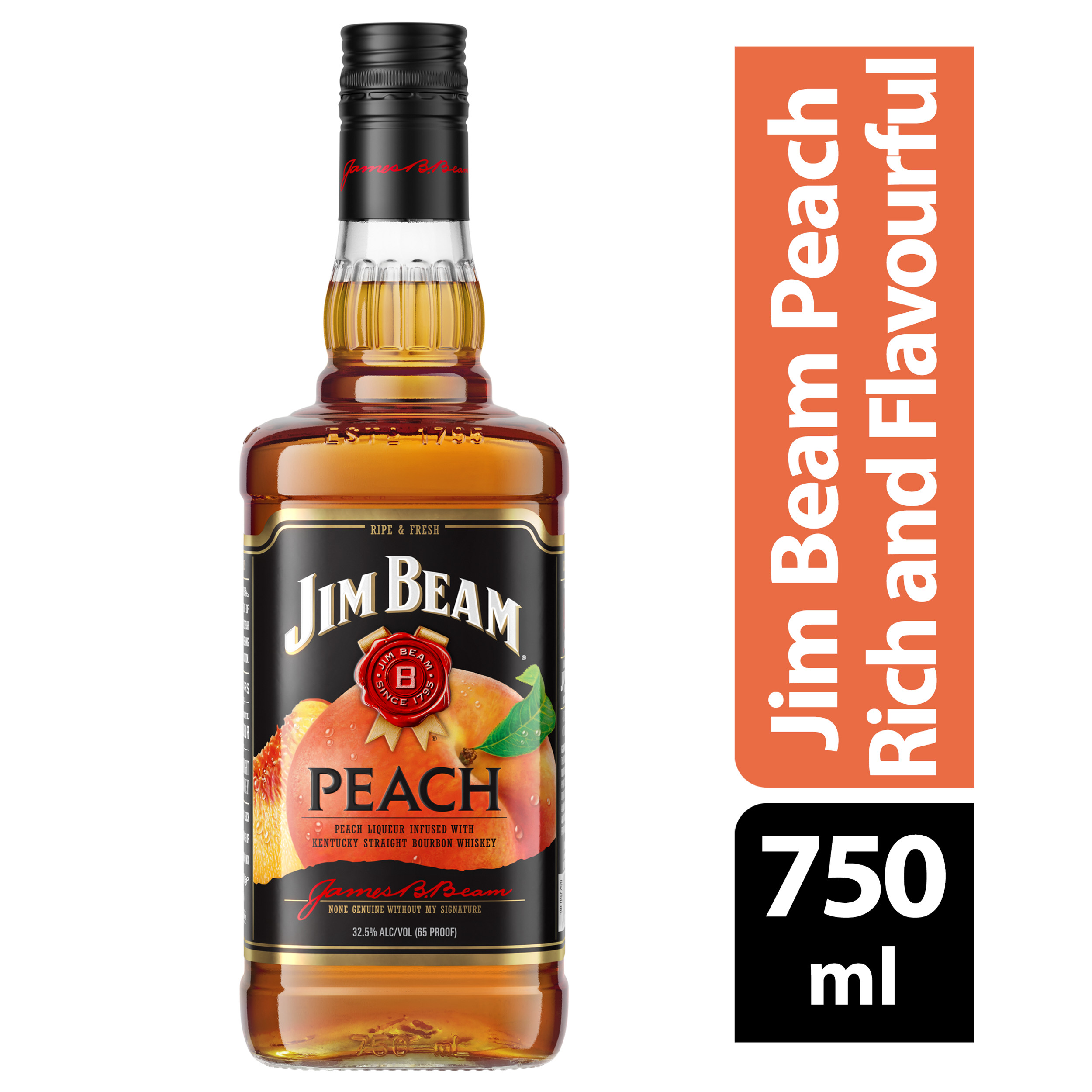 Peach Street Straight Bourbon Whiskey - 750 ml bottle