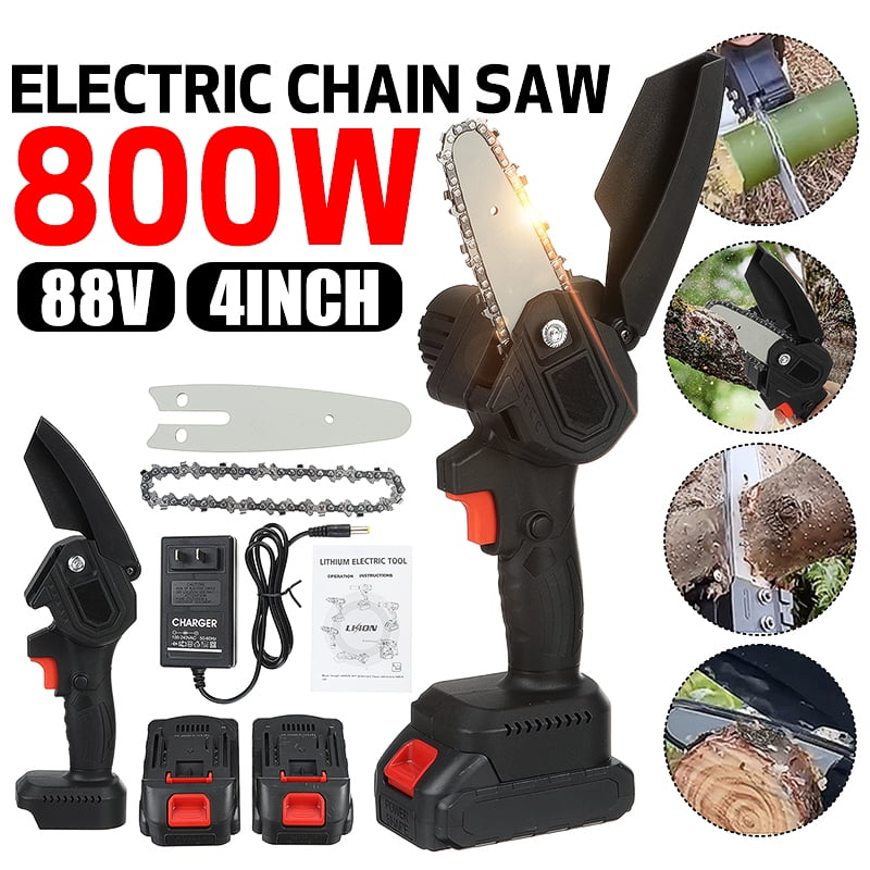 Cordless Mini Chainsaw, 88V 4 Inch 