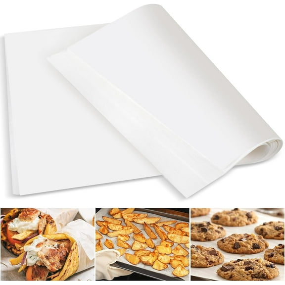 200 Count Parchment Paper Sheets, Parchment Paper 11 x 13 Inch, Parchment Paper for Baking Grilling Steaming Air Frye, Baking Paper for Cookies