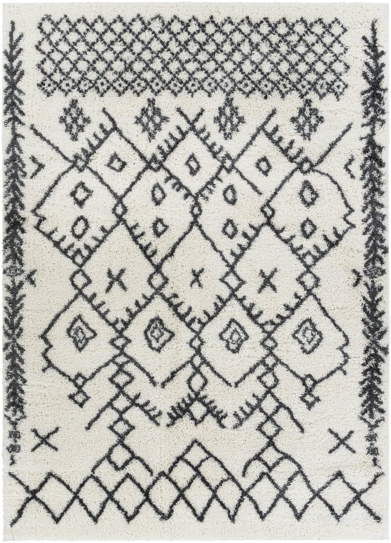 Mark&Day Area Rugs, 5x7 Koedijk Shag Charcoal Area Rug (5'3" x 7'3