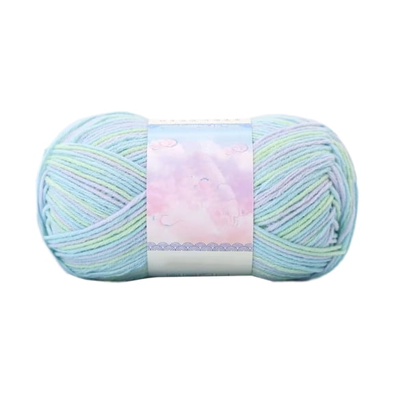 Soft Yarn for Crocheting Blankets, Milk Wool Ties Dyes Color Thick Yarn 175 Yards 525Ft, Baby Yarn for Crocheting Soft