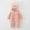 Pink, variant on Dyfzdhu Infant Thick Jumpsuit Snowsuit Bunny Coat Boys Warm Girls Hooded