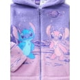 thumbnail image 2 of Stitch Girl's Plush Sherpa Jacket, Sizes 4-12, 2 of 3