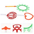 thumbnail image 1 of OULII Giant Bubble Wands Kit 3Pcs Crab Shape Assorted Color Plastic for Kids Backyard Beach Pool Park, 1 of 6