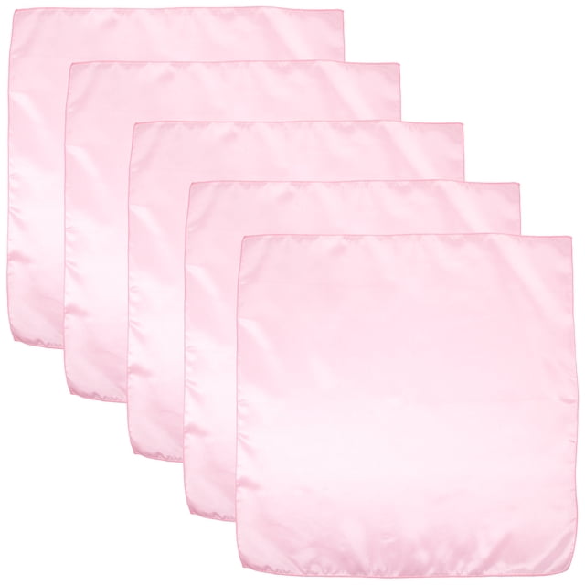unbranded 5Ud Servilletas De Tela Satén Color Rosa Con Alta Absorción Para Cena Y Eventos En Casa