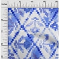 thumbnail image 2 of oneOone Polyester Spandex Royal Blue Fabric Geometrical Water Color Sewing Craft Projects Fabric Prints By Yard 56 Inch Wide, 2 of 4