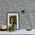 thumbnail image 3 of Tempaper Swell Black Pearl Peel and Stick Wallpaper, 20.5" x 16.5', 3 of 9