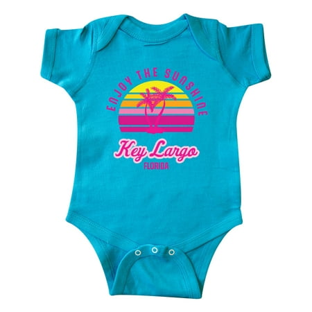 

Inktastic Summer Enjoy the Sunshine Key Largo Florida in Pink Gift Baby Boy or Baby Girl Bodysuit