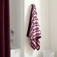 thumbnail image 2 of Mainstays 6-Piece Cotton Striped Towel Set, Pink and Red, 2 of 6