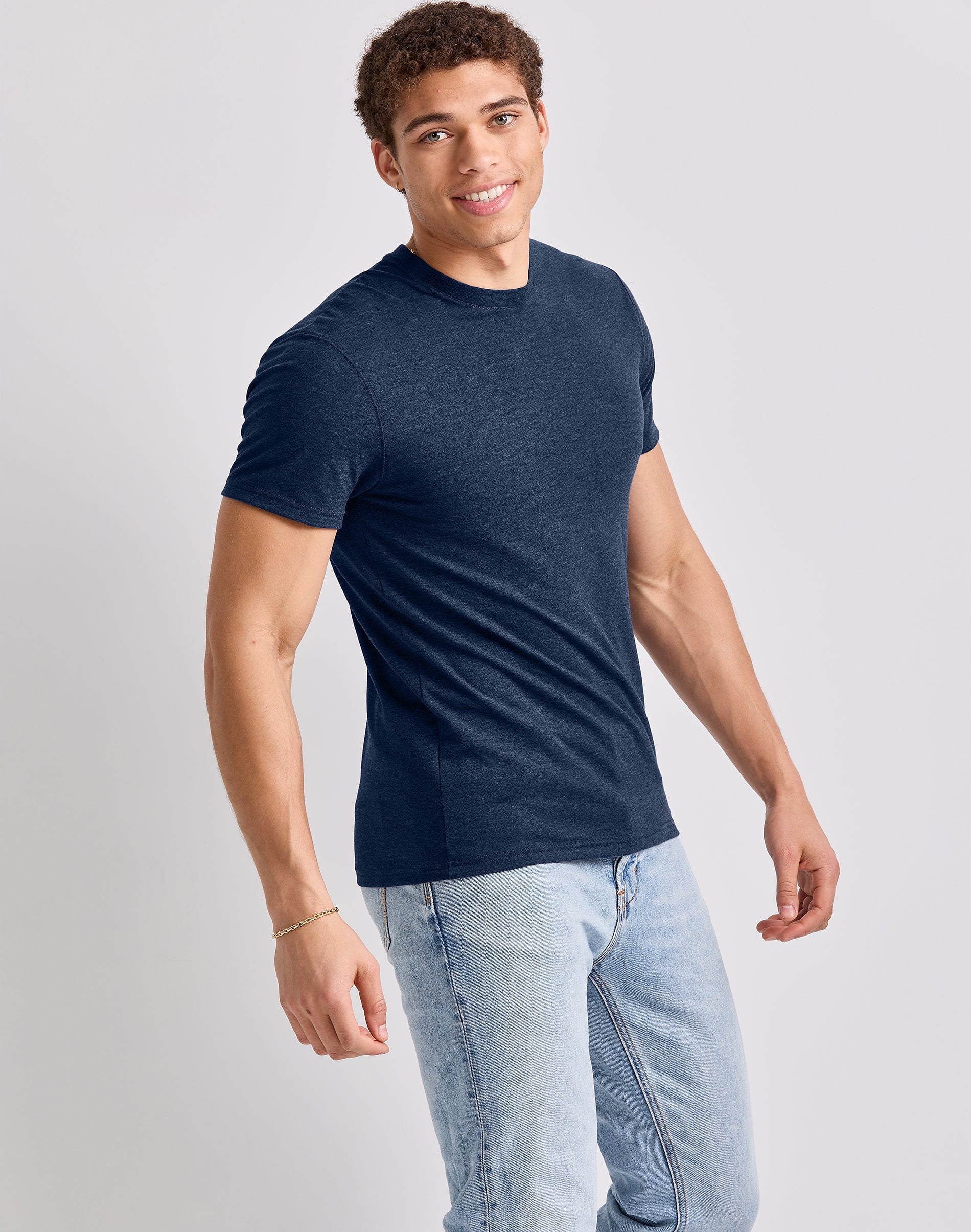 Hanes Originals Men's T-Shirt Short Sleeve Tri-Blend Crewneck Modern Fit