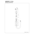 thumbnail image 6 of Kingston Brass KBSPR18 Brass Kitchen Faucet Side Sprayer in Brushed Nickel, 6 of 6