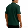 thumbnail image 4 of KeShDi Men's Shirts Polo Shirts Men's Colorblock Short Sleeve Shirt In Breathable Fabric with Classic Collar Green M, 4 of 7