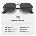 thumbnail image 3 of Ray-Ban RB3549 POLARIZED Pilot Shaped Sunglasses for Men & Women - Includes Official Rayban Eyewear Kit - Ideal Formal & Casual Wear Sunglasses - Grey Lens, 3 of 7