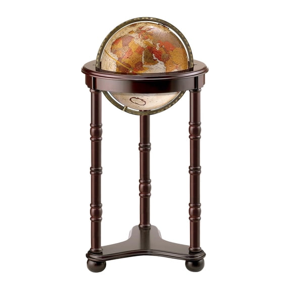 Vintage Lighted Floor World Globe with Stand, Antique Style Illuminated Globe for Home Office Living Room Decor