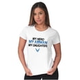thumbnail image 4 of US Air Force My Hero Airman Daughter Women's T Shirt Ladies Tee Brisco Brands M, 4 of 5