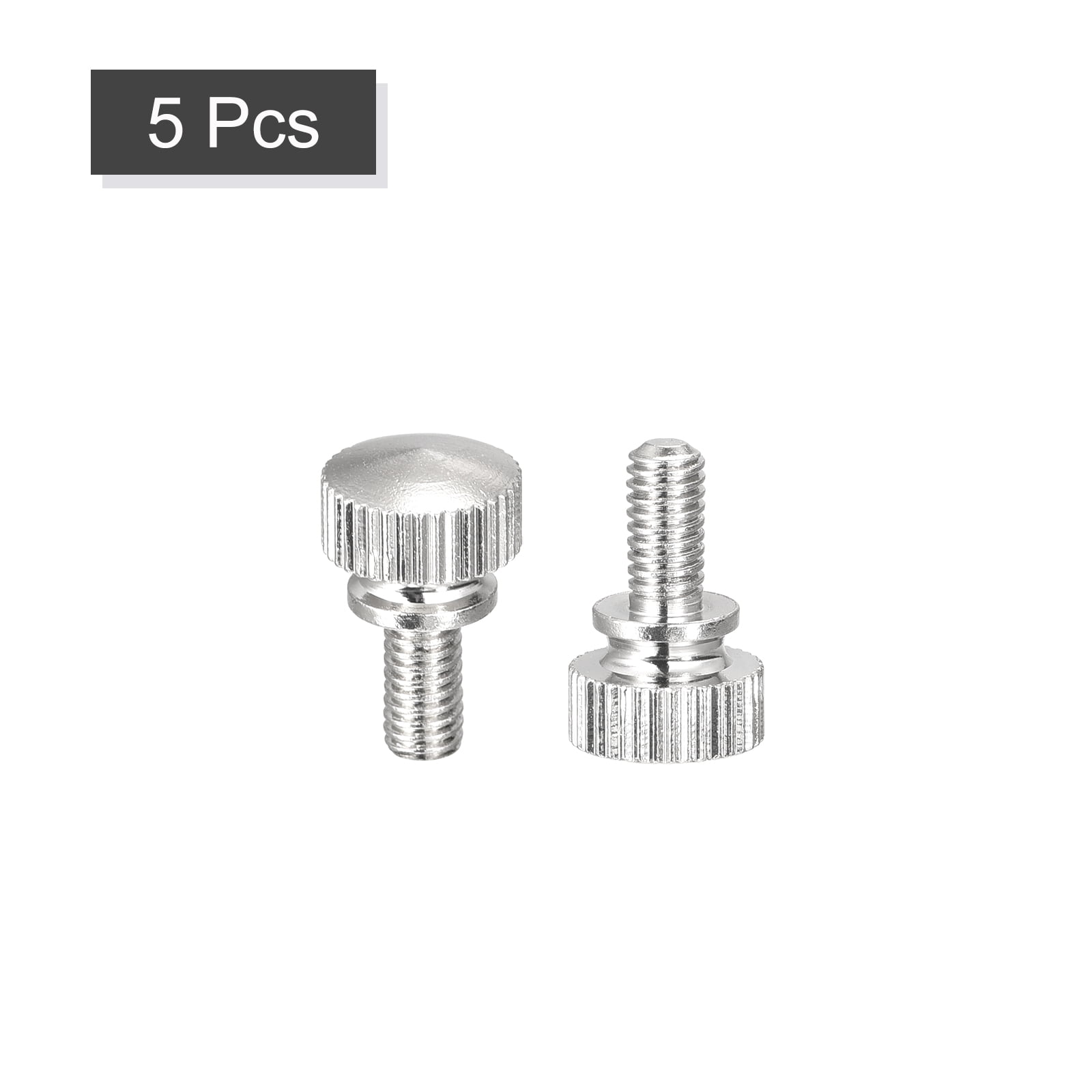 Unique Bargains Knurled Thumb Screw Brass Shoulder Bolts M4x8mm