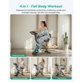 thumbnail image 4 of MERACH Folding Exercise Bike, 4 in 1 Magnetic Upright Bike with 16 Levels of Resistance for Home Indoor Cardio Workout Max Weight 300 lbs, 4 of 10