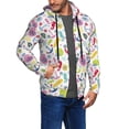 thumbnail image 2 of Kdxio Undersea Seahorse Print Men Hoodies Casual Hoodies for Men with Zip Pockets Full Zip Long Sleeve Sweatshirt Sports Hooded Jacket-Small, 2 of 5