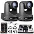 thumbnail image 1 of 2 x Cámara PTZOptics Move 4K SDI/HDMI/USB/IP PTZ con Zoom Óptico de 20x Gris PT20X-4K-GY-G3 Controlador de Joystick PTZOptics PT-JOY-G4, 1 of 6