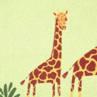 Everwash™ Imagine Jungle Road Kids Machine Washable Area Rug, Green/Yellow, 4'x6'
