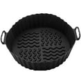 thumbnail image 1 of Plateau de Cuisson Wave Texture Binaural Poignée Résistant à la Chaleur Rainure Résistant à l'Huile Conception Plateau en Silicone pour la Cuisine, 1 of 8